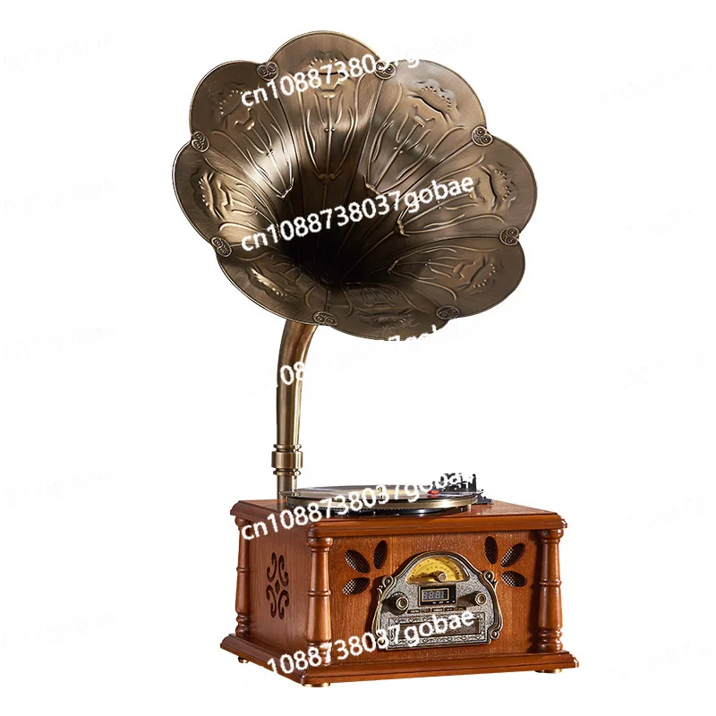 Vintage Gramophone Big Speaker Antique Vinyl Record Player Bluetooth USB Vintage Radio Ornament
Vintage Gramophone Big Speaker Antique Vinyl Record Player Bluetooth USB Vintage Radio Ornament