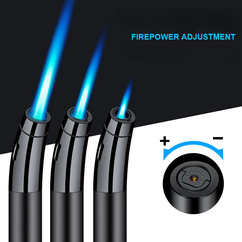 Newest Windproof Direct Spray Gun Outdoor Barbecue Igniter Personalized Kitchen Baking Blue Flame Inflatable Metal Cigar Lighter
Newest Windproof Direct Spray Gun Outdoor Barbecue Igniter Personalized Kitchen Baking Blue Flame Inflatable Metal Cigar Lighter