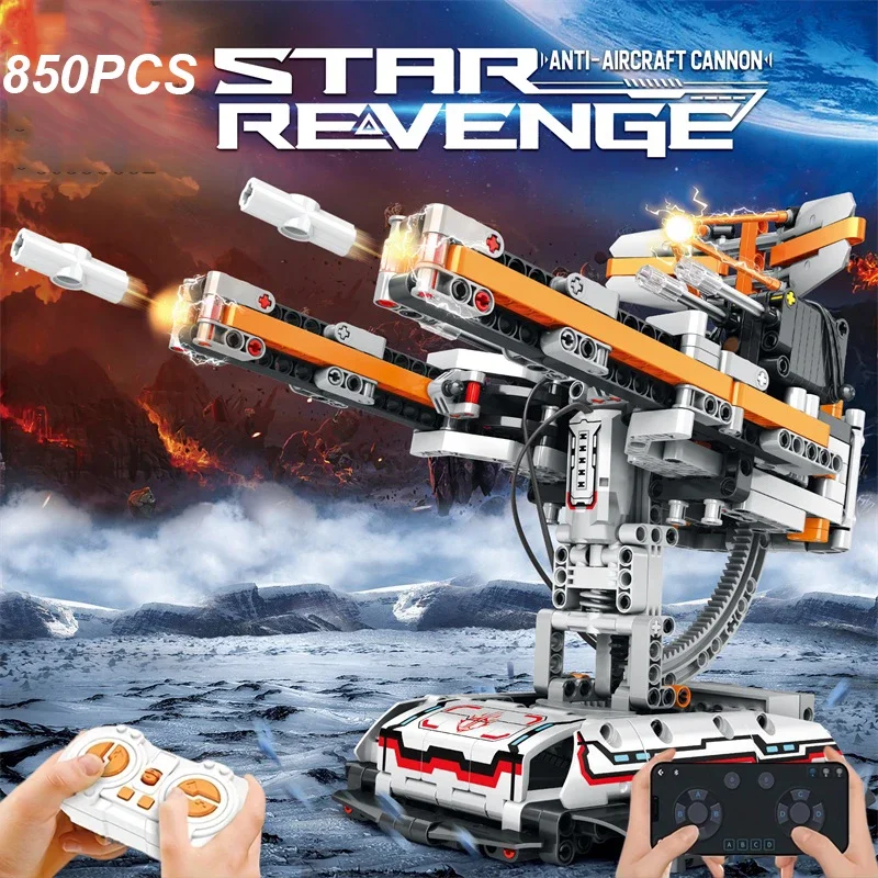 850PCS Remote Control Anti Aircraft Gun Building Blocks Space War Heavy Military Model Bricks Educational DIY Toys Boys Gifts
850PCS Remote Control Anti Aircraft Gun Building Blocks Space War Heavy Military Model Bricks Educational DIY Toys Boys Gifts