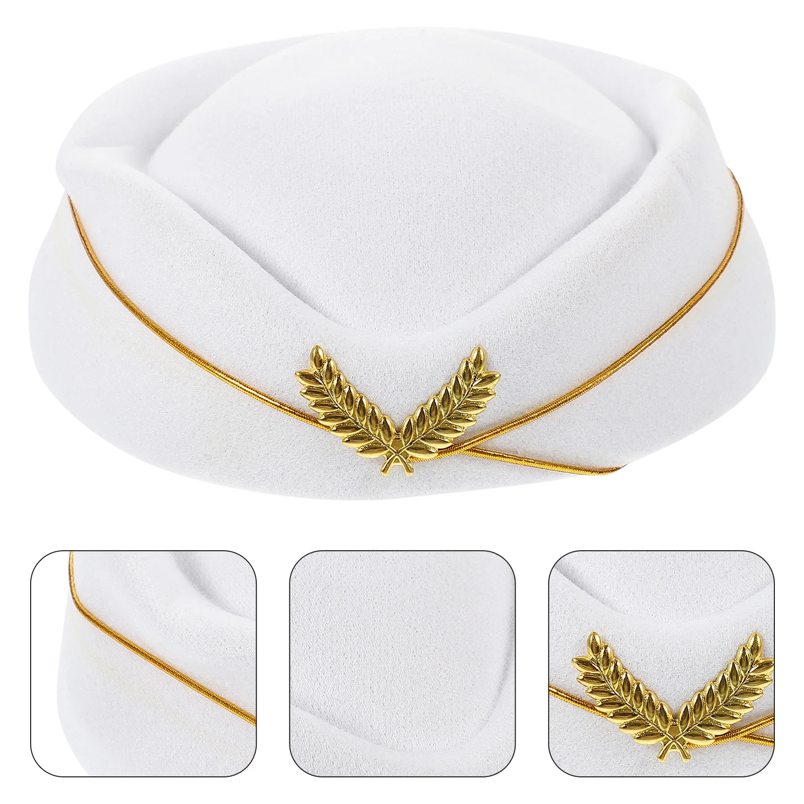 Ladies Airline Stewardess Hat Beige One Size Fits Most Cosplay Accessories Flight Attendant Cap Stage Performance Beret
Ladies Airline Stewardess Hat Beige One Size Fits Most Cosplay Accessories Flight Attendant Cap Stage Performance Beret