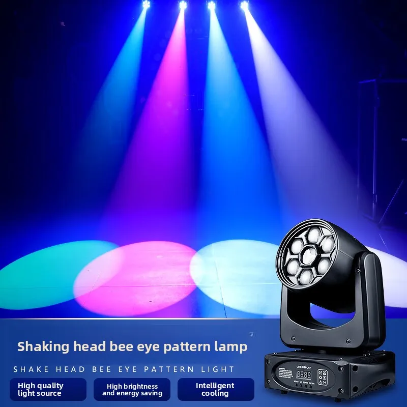 Shaking head bee eye + pattern effect light ktv box effect bar disco atmosphere flash dancing dance beauty light
Shaking head bee eye + pattern effect light ktv box effect bar disco atmosphere flash dancing dance beauty light