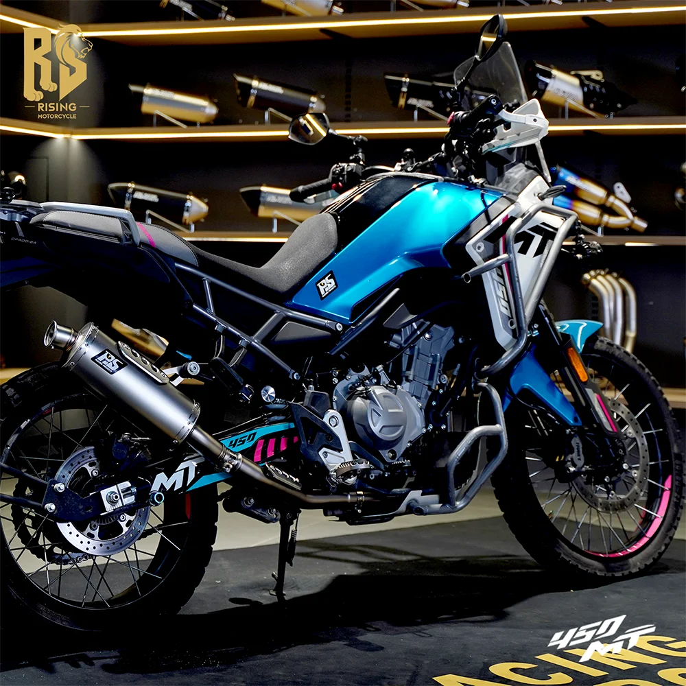 Выхлопная система RS для мотоциклов CFMOTO IBEX450 450MT 2026: средняя труба и глушитель со съемным DB-киллером, подключаемый к оригинальному оборудованию
Выхлопная система RS для мотоциклов CFMOTO IBEX450 450MT 2026: средняя труба и глушитель со съемным DB-киллером, подключаемый к оригинальному оборудованию