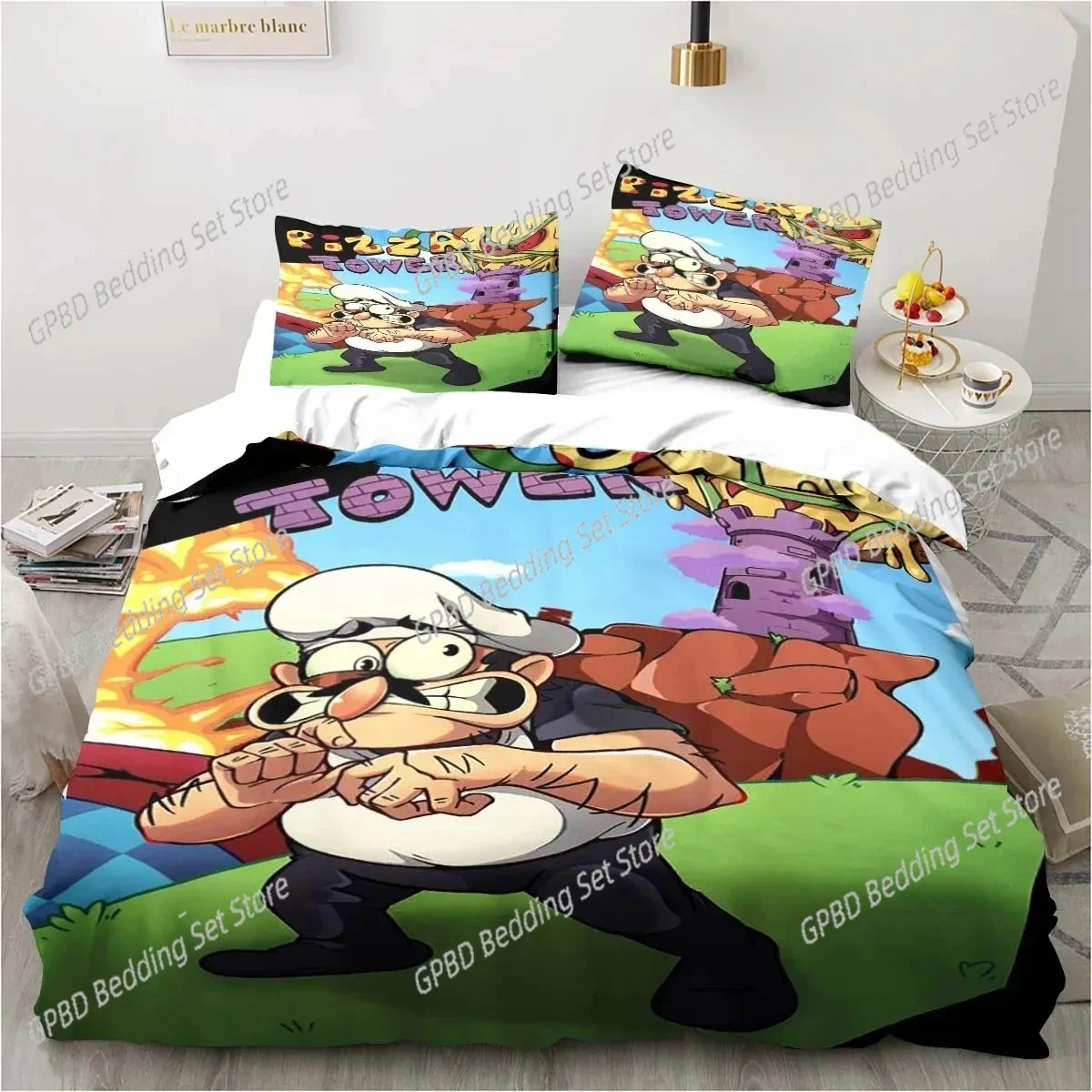 Pizza Tower Classic Pixel Style 3D NEW Duvet Cover Pillowcase Bedding Set Adult Boy Girl Bedroom Decoration Single Double Large
Pizza Tower Classic Pixel Style 3D NEW Duvet Cover Pillowcase Bedding Set Adult Boy Girl Bedroom Decoration Single Double Large