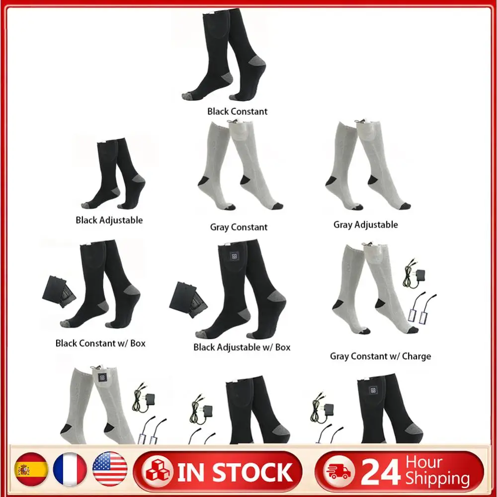 Electric Heated Socks Fast Heating Warm Winter Socks Battery Powered Cold-Proof Skiing Sock Anti Slip for Outdoor Skiing Hiking
Electric Heated Socks Fast Heating Warm Winter Socks Battery Powered Cold-Proof Skiing Sock Anti Slip for Outdoor Skiing Hiking