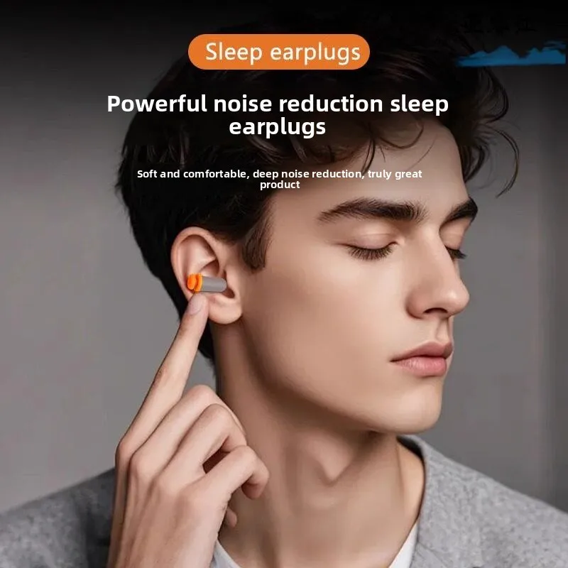 Super Silent Soft Silicone Earplugs Sleep Special Earphones Slow Rebound Noise Reduction Super Soundproofing Non-Injurious
Super Silent Soft Silicone Earplugs Sleep Special Earphones Slow Rebound Noise Reduction Super Soundproofing Non-Injurious