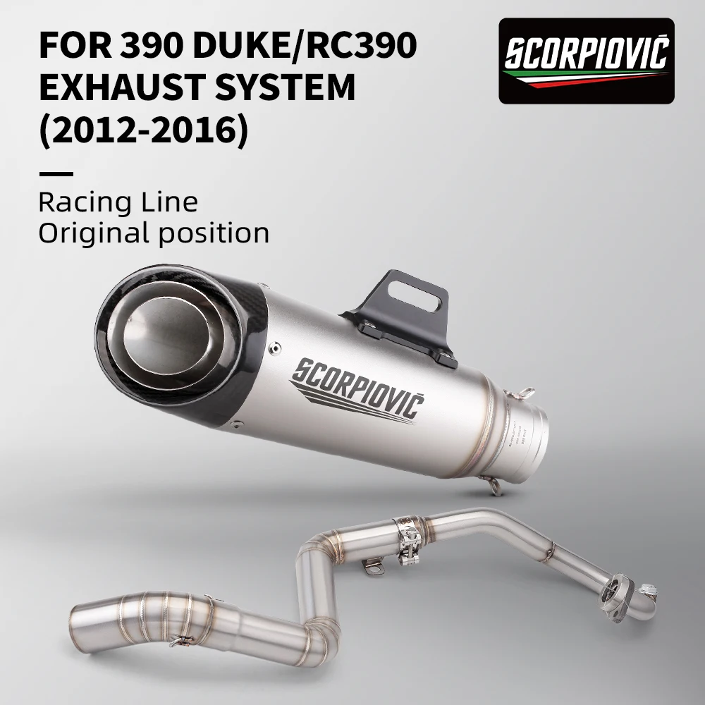 for DUKE125 DUKE200 DUKE390 DUKE250 DUKE 125 150 200 390 2012-2017 Motorcycle Exhaust full system middle pipe Muffler
for DUKE125 DUKE200 DUKE390 DUKE250 DUKE 125 150 200 390 2012-2017 Motorcycle Exhaust full system middle pipe Muffler