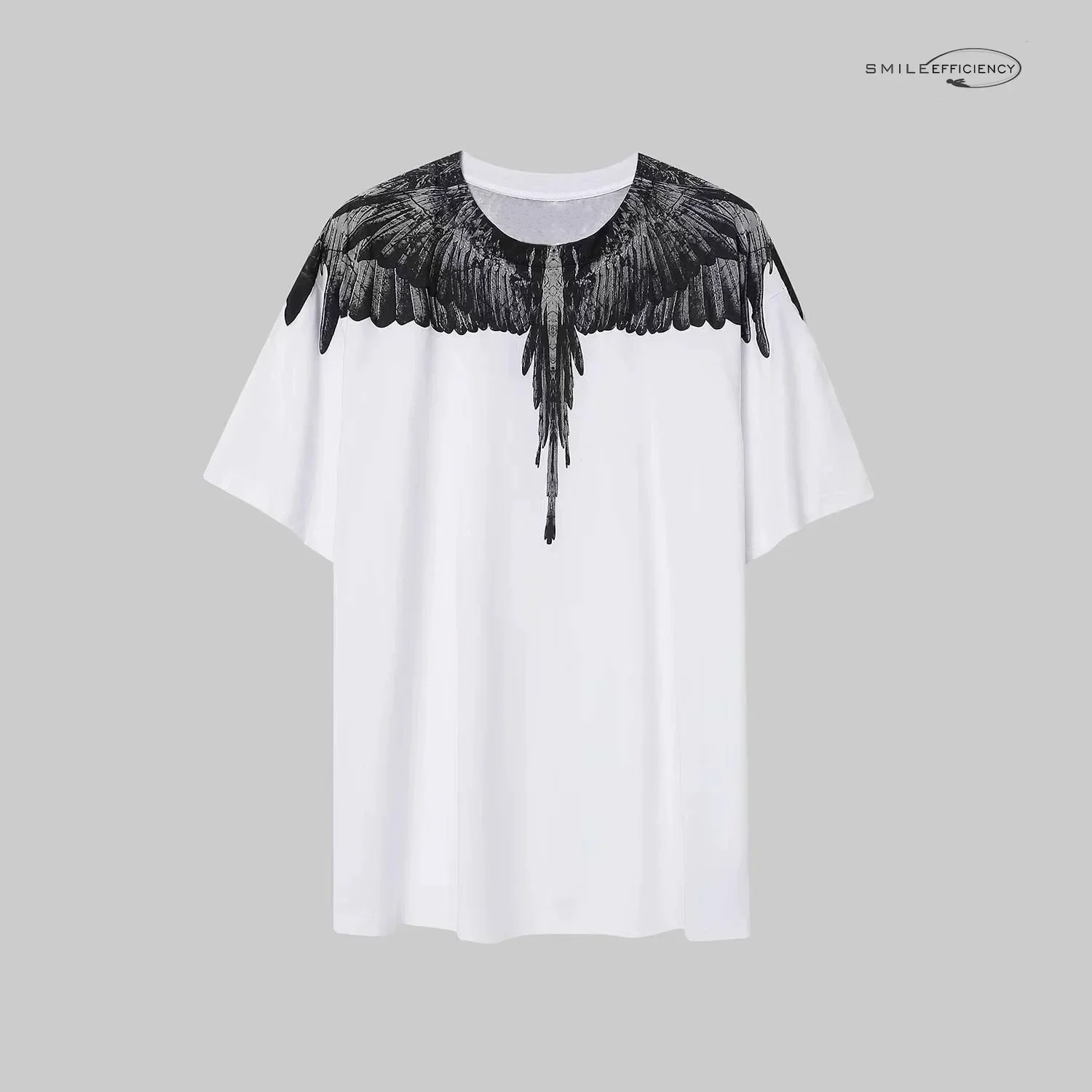American-style gradient wing T-shirt for couples, men and women, with 3D printing on the short sleeves moto
American-style gradient wing T-shirt for couples, men and women, with 3D printing on the short sleeves moto