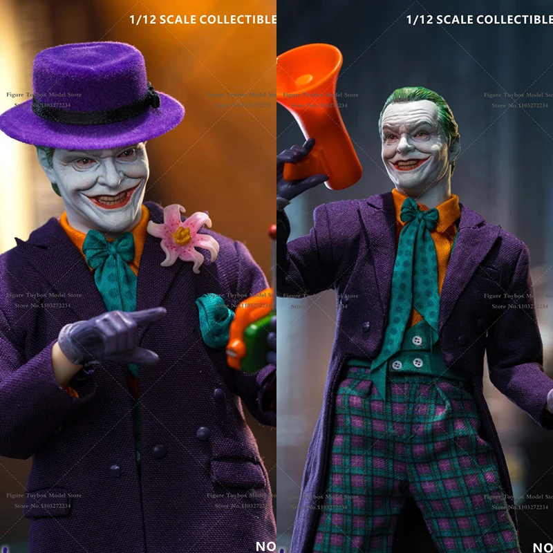 CPTOYS X NICETOYS CP2401 1/12 Scale Crazy Puppet 1988 Version Comic Villain Anti-hero Clown 6" Purple Windbreaker Action Figure
CPTOYS X NICETOYS CP2401 1/12 Scale Crazy Puppet 1988 Version Comic Villain Anti-hero Clown 6" Purple Windbreaker Action Figure