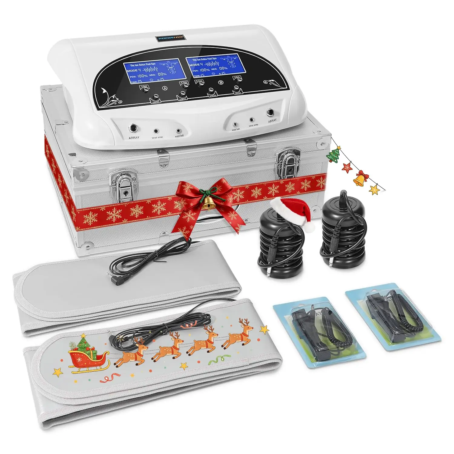 Профессиональный ионный спа для ног с двумя массивами, поясными ремнями и вкладышами для детоксикации и релаксации
Профессиональный ионный спа для ног с двумя массивами, поясными ремнями и вкладышами для детоксикации и релаксации