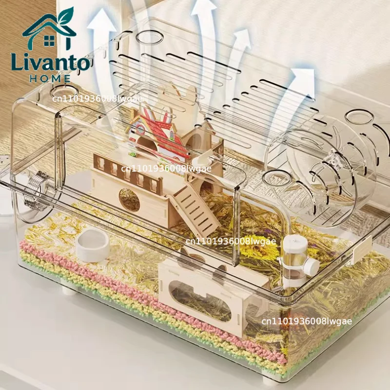 Premium Hamster Cage, Thickened Acrylic Gerbil Mansion, Chew-Proof Luxury Habitat with Large Space, Ventilated Small Pet Home
Premium Hamster Cage, Thickened Acrylic Gerbil Mansion, Chew-Proof Luxury Habitat with Large Space, Ventilated Small Pet Home