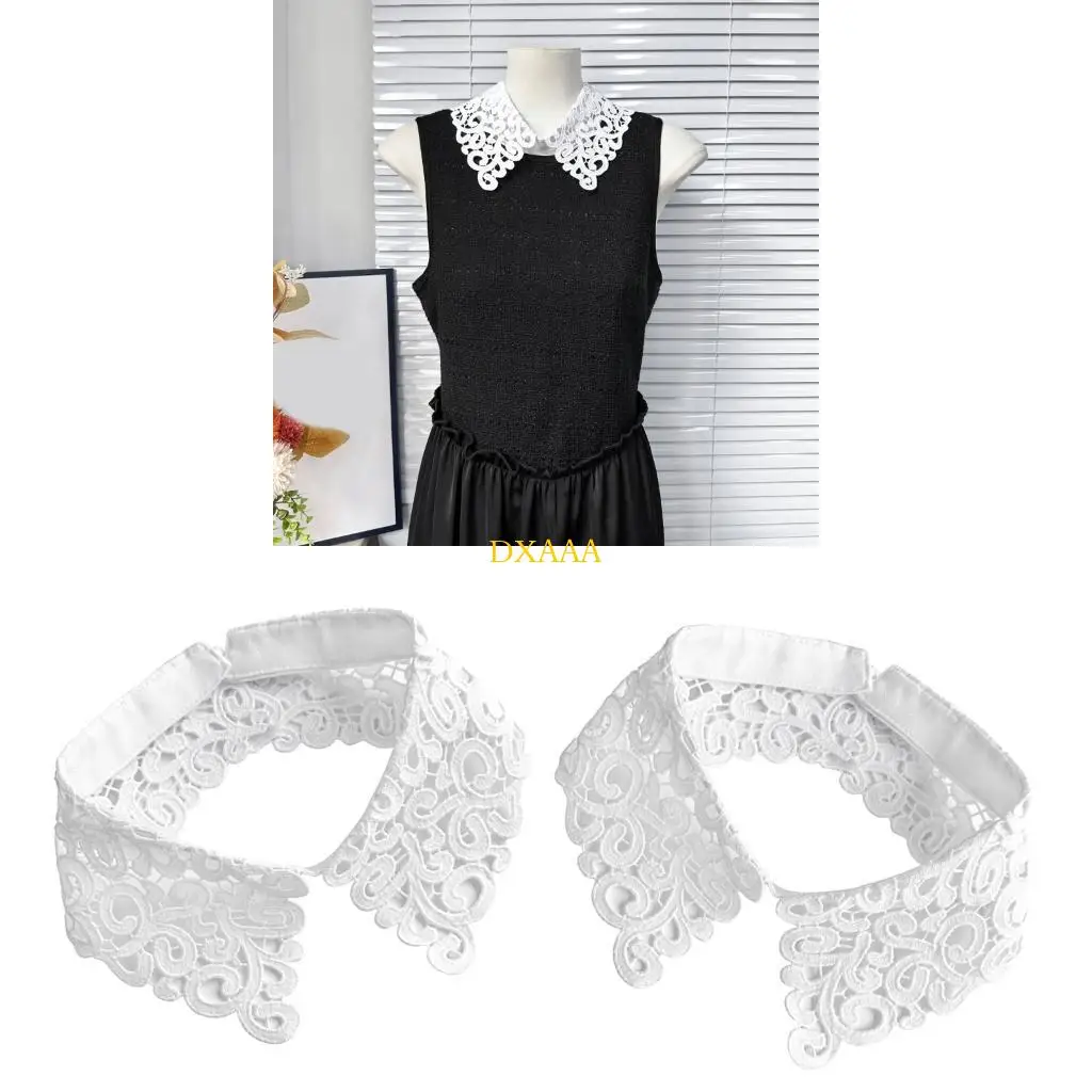 DXAA Fashion Faux Collar Hollowed Flower Pointed Collar for Office Women Accessory
DXAA Fashion Faux Collar Hollowed Flower Pointed Collar for Office Women Accessory