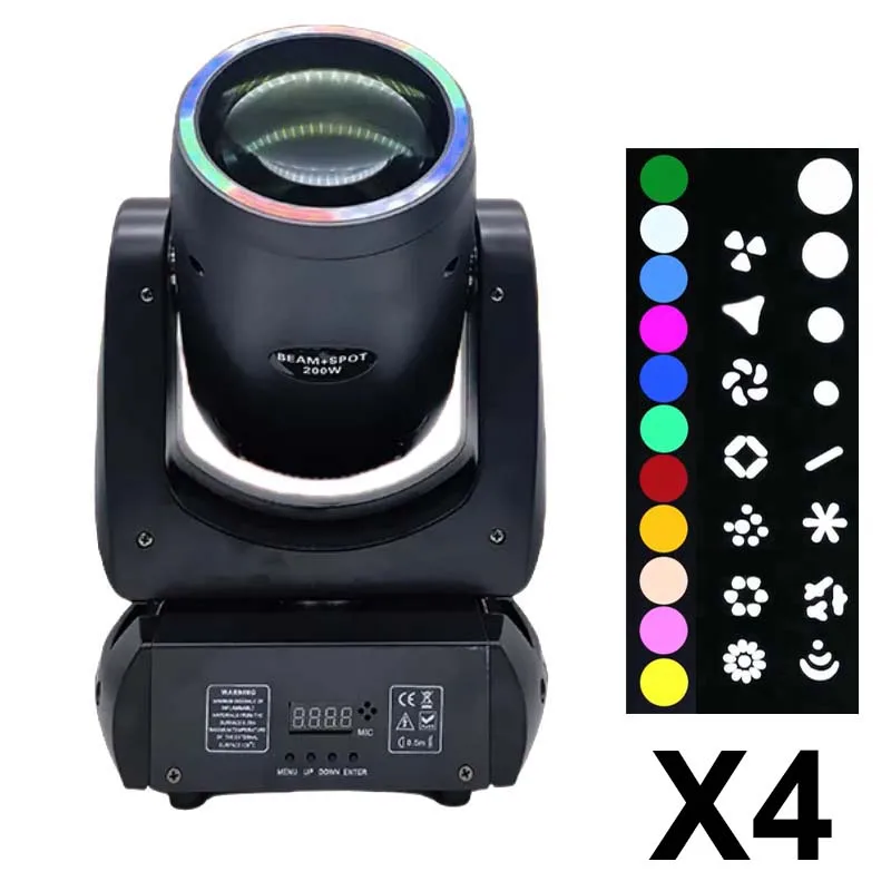 Sunart 4pcs 200W LED Moving Head Beam Spot Stage Effect Lighting 2 in 1 For DJ Disco Parties Night Clubs Bars DMX Fixture
Sunart 4pcs 200W LED Moving Head Beam Spot Stage Effect Lighting 2 in 1 For DJ Disco Parties Night Clubs Bars DMX Fixture