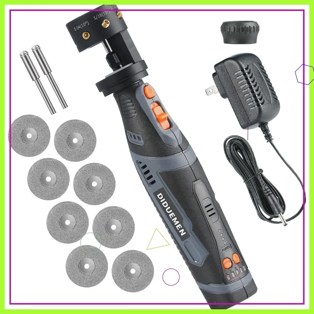 Cordless Tungsten Grinder for TIG Welding with Flat Block, Cut-Off Slot, Multi-Angle Adjustments
Cordless Tungsten Grinder for TIG Welding with Flat Block, Cut-Off Slot, Multi-Angle Adjustments