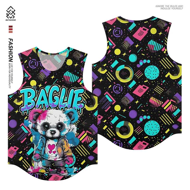 Men's Fashion Sleeveless Bottom Shirt Summer Anime Bear Floral Adult Tops Printed Outdoor Sports Quick Dry Vest
Men's Fashion Sleeveless Bottom Shirt Summer Anime Bear Floral Adult Tops Printed Outdoor Sports Quick Dry Vest