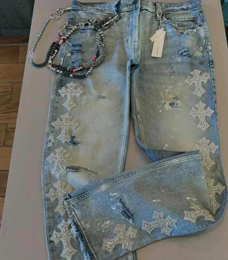 Goth Y2k Embroidery Baggy Jeans Women Clothes Street Harajuku Hip Hop Vintage Pants Women Jeans Punk High Waited Jeans Woman
Goth Y2k Embroidery Baggy Jeans Women Clothes Street Harajuku Hip Hop Vintage Pants Women Jeans Punk High Waited Jeans Woman