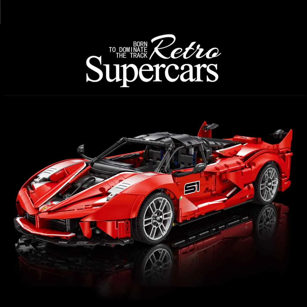 MOC Hight-tech Eikee Technical 1:10 la-fa FXX Sports Car Building Blocks Model DIY Toys puzzle Christmas Gift Set 2401pcs
MOC Hight-tech Eikee Technical 1:10 la-fa FXX Sports Car Building Blocks Model DIY Toys puzzle Christmas Gift Set 2401pcs