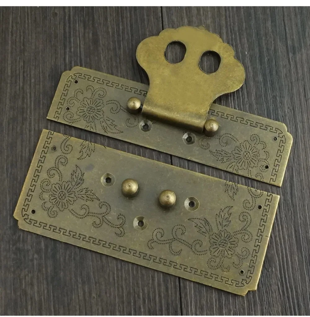 AD090 Antique Solid Brass No-Drill Latch, Screwless Lock Catch Plate for Chinese Jewelry Wooden Box
AD090 Antique Solid Brass No-Drill Latch, Screwless Lock Catch Plate for Chinese Jewelry Wooden Box