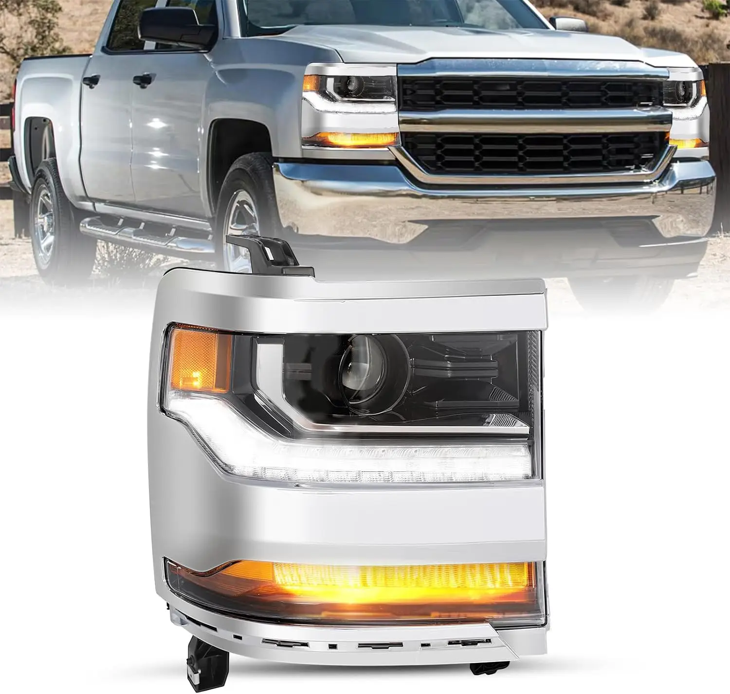 Фара в сборе подходит для Chevy Silverado 1500 2019 Chevy Silverado 1500LD HID/ксеноновый проектор 2016, светодиодный DRL Factory
Фара в сборе подходит для Chevy Silverado 1500 2019 Chevy Silverado 1500LD HID/ксеноновый проектор 2016, светодиодный DRL Factory