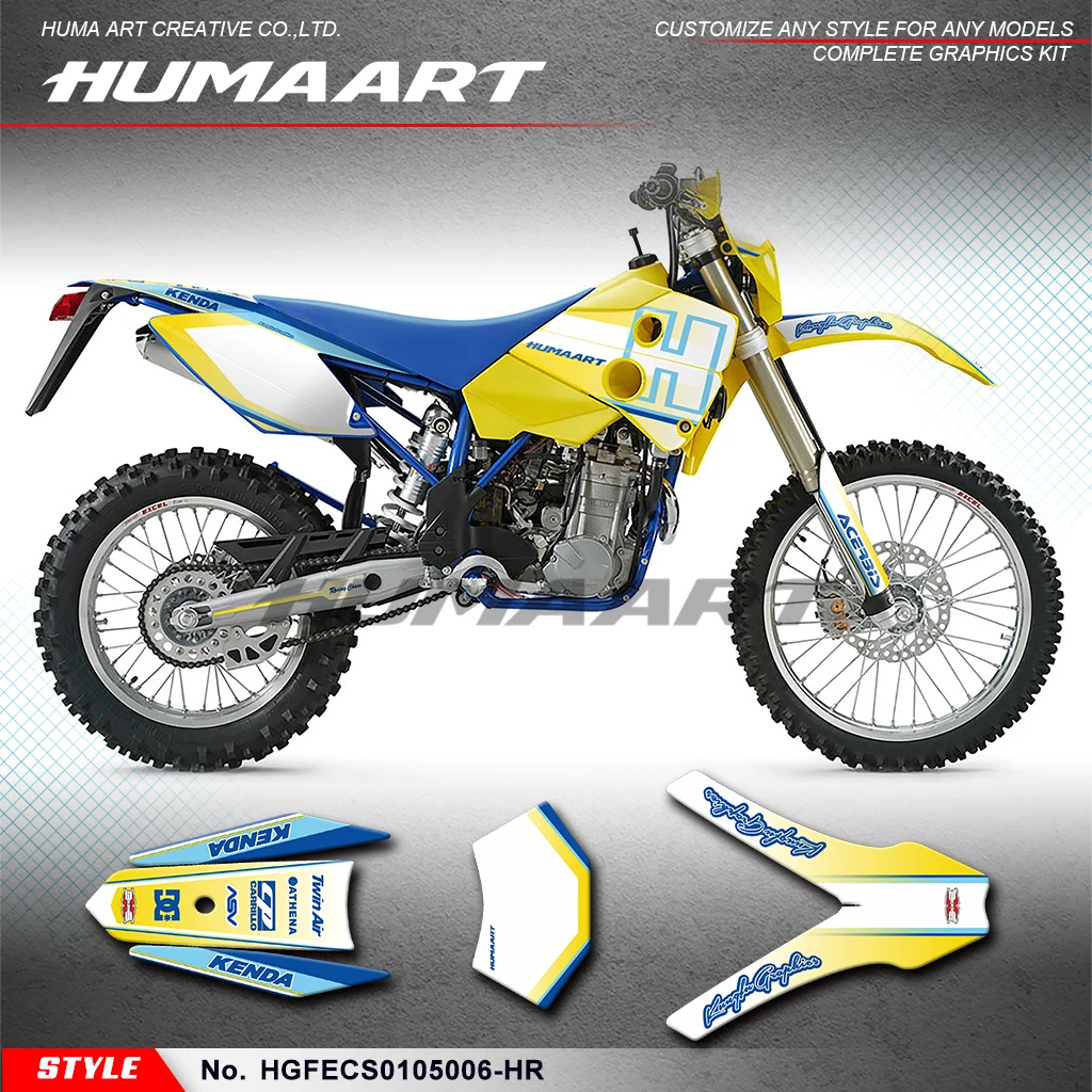 Графический комплект huпера, Набор наклеек на заказ для Husaberg FS FC FE 400 450 501 550 650 2001 2002 2003, HGFECS0105006-HR
Графический комплект huпера, Набор наклеек на заказ для Husaberg FS FC FE 400 450 501 550 650 2001 2002 2003, HGFECS0105006-HR