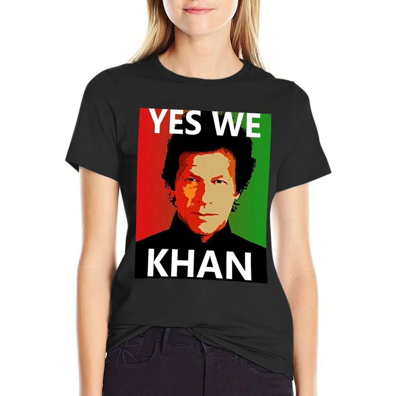 Yes We Khan - Imran Khan Pakistan Prime Minister T-Shirt lady clothes blacks cute tops customizeds t shirt Women
Yes We Khan - Imran Khan Pakistan Prime Minister T-Shirt lady clothes blacks cute tops customizeds t shirt Women