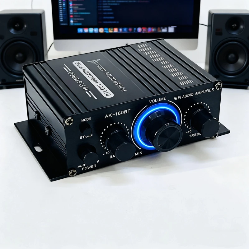 Mini bluetooth amplifier, home computer audio combo amplifier, 2.0 channel hi-fi sound system
Mini bluetooth amplifier, home computer audio combo amplifier, 2.0 channel hi-fi sound system