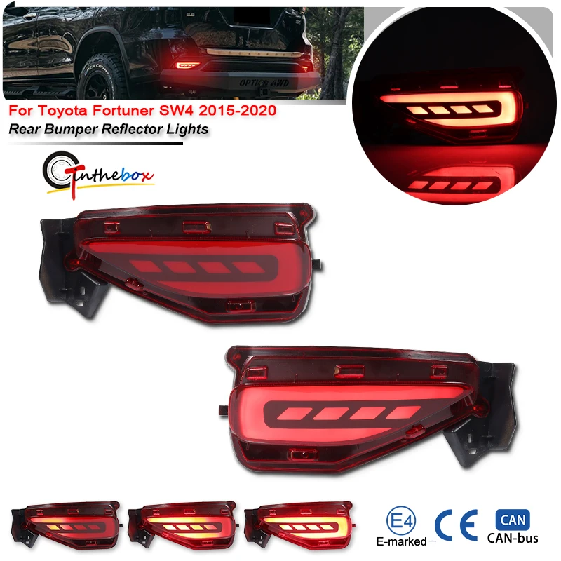 For Toyota Fortuner SW4 2015 2016 2017 2018 2019 2020 LED Reflector Rear Bumper Light Fog Lamp Brake Light Accessories
For Toyota Fortuner SW4 2015 2016 2017 2018 2019 2020 LED Reflector Rear Bumper Light Fog Lamp Brake Light Accessories