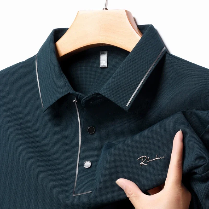 Seamless Premium Luxury Fabric, Business Casual Golf, Slim-Fit Long Sleeve Shirt Collar T-shirt, Men's New Polo Shirt
Seamless Premium Luxury Fabric, Business Casual Golf, Slim-Fit Long Sleeve Shirt Collar T-shirt, Men's New Polo Shirt