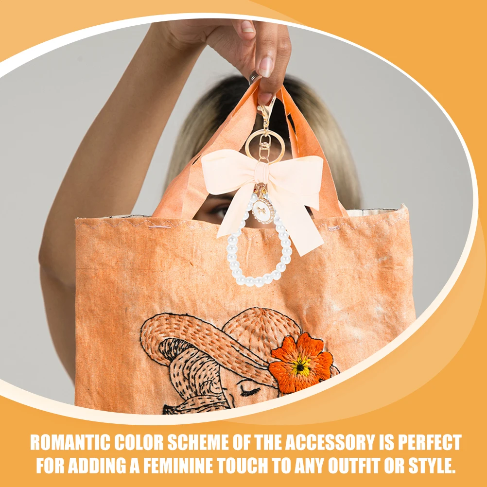 2Pcs Oversized Bow Pearl Keychains Vintage Car Bag Accessories Practical Key Rings Purse Chains Elegant Decorative Backpack
2Pcs Oversized Bow Pearl Keychains Vintage Car Bag Accessories Practical Key Rings Purse Chains Elegant Decorative Backpack