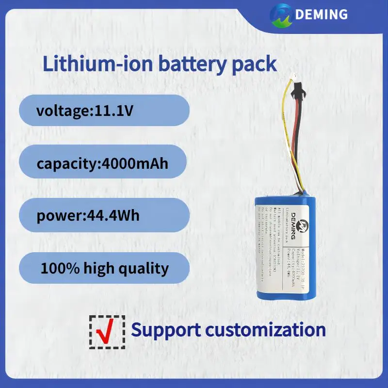 21700 3S1P 11.1V 4000mAh free custom size shape custom lithium ion battery pack brand new A-class cell
21700 3S1P 11.1V 4000mAh free custom size shape custom lithium ion battery pack brand new A-class cell
