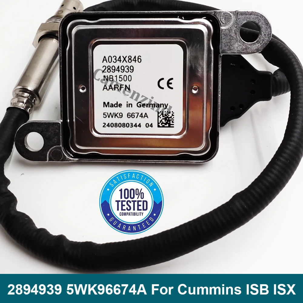 Nitrogen Oxygen NOx Sensor OEM 2894939 5WK96674A 2894939RX 2871978 BTS041778 For C-ummins ISB 6.7L ISX 11.9/15L 5WK9 6674A
Nitrogen Oxygen NOx Sensor OEM 2894939 5WK96674A 2894939RX 2871978 BTS041778 For C-ummins ISB 6.7L ISX 11.9/15L 5WK9 6674A