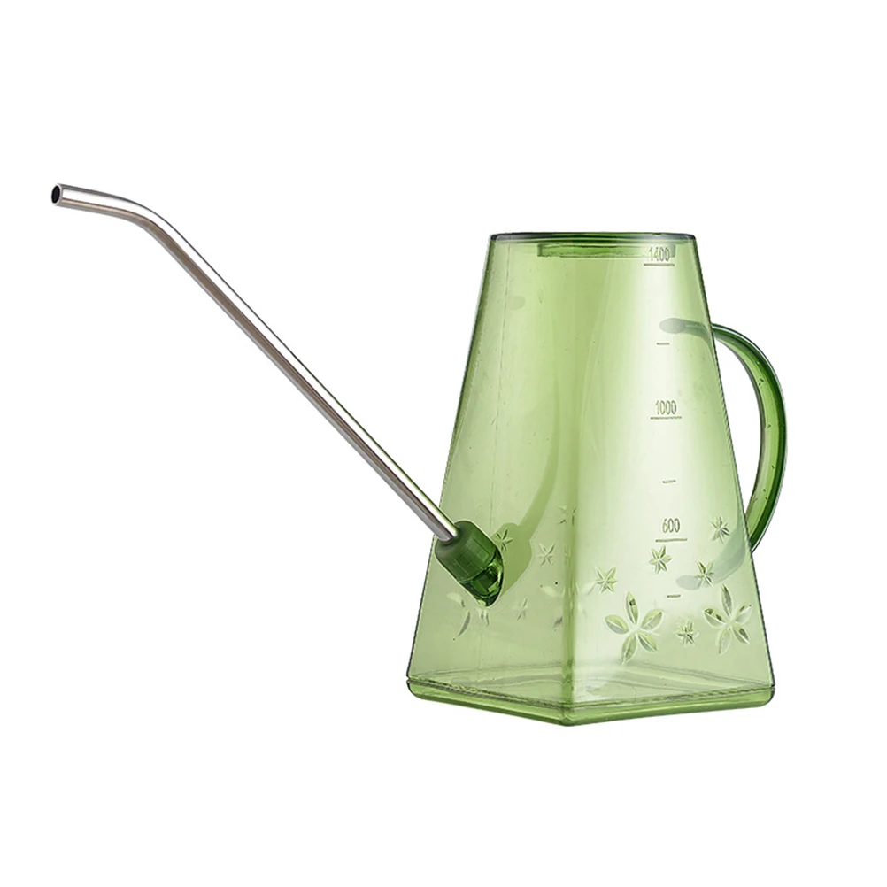 Plastic Stainless Watering Can Ergonomic Handle Gardening Lightweight Transparent Long Spout Outdoor Indoor Plants Watering Tool
Plastic Stainless Watering Can Ergonomic Handle Gardening Lightweight Transparent Long Spout Outdoor Indoor Plants Watering Tool