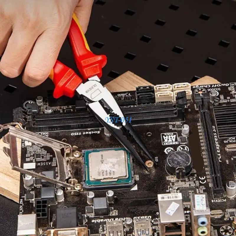 E15A 1000V Reliable 200mm Insulated Long Needle Nose Pliers for Electric Work
E15A 1000V Reliable 200mm Insulated Long Needle Nose Pliers for Electric Work