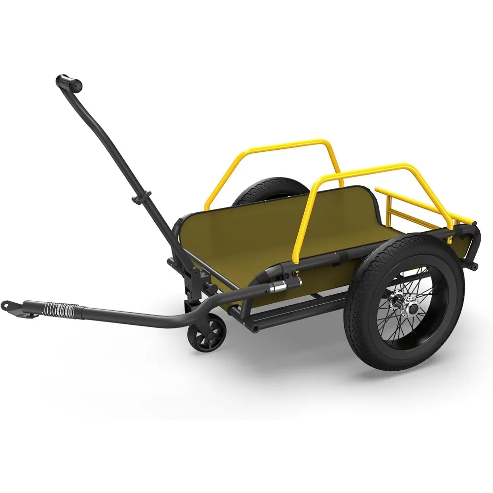 Heavy-Duty Bike Cargo Trailer, 3-in-1 Collapsible Foldable Design with 150lb Capacity Universal Hitch & Removable Caster Dual
Heavy-Duty Bike Cargo Trailer, 3-in-1 Collapsible Foldable Design with 150lb Capacity Universal Hitch & Removable Caster Dual