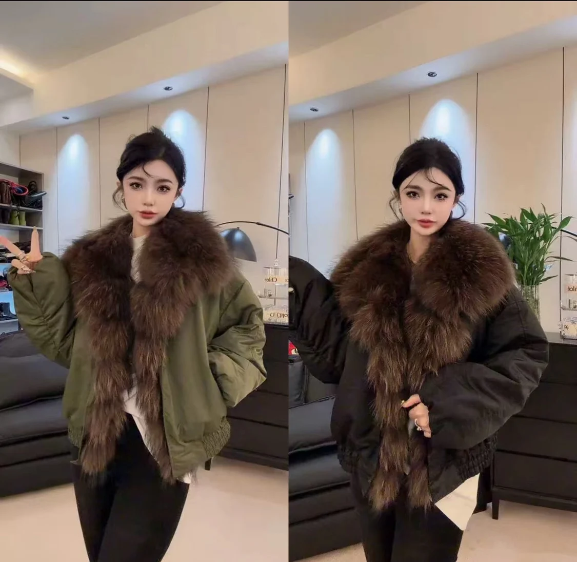 Модное свободное повседневное зимнее пальто с цветным дизайном и меховым воротником. Новинка женской одежды из Европы на 2025 год.
Модное свободное повседневное зимнее пальто с цветным дизайном и меховым воротником. Новинка женской одежды из Европы на 2025 год.