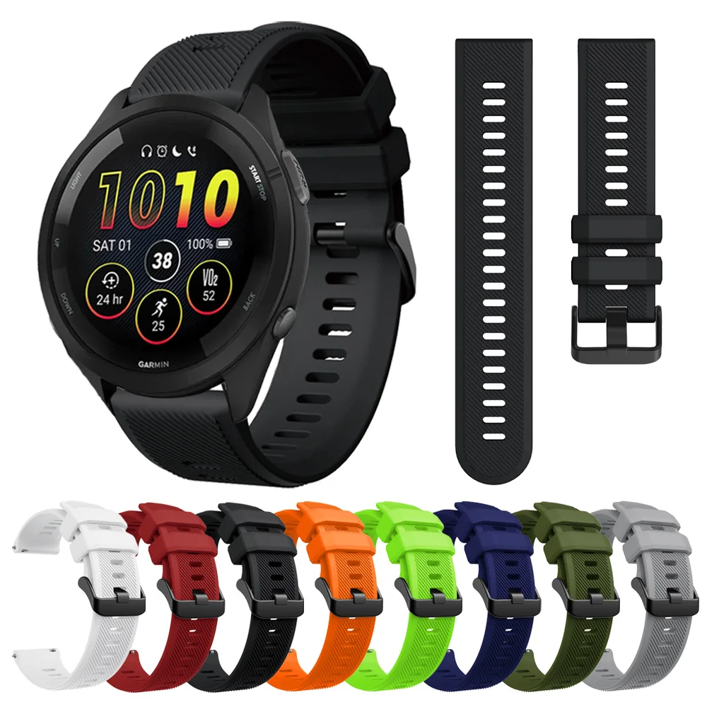 Силиконовый ремешок для Garmin Forerunner 265 745, 22 мм, Спортивные ремни для Garmin Forerunner 255 Music Vivoactive 4 пришен 2
Силиконовый ремешок для Garmin Forerunner 265 745, 22 мм, Спортивные ремни для Garmin Forerunner 255 Music Vivoactive 4 пришен 2
