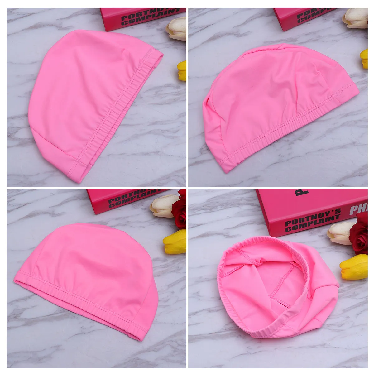 Adult Pink Polyester Swim Cap Non-Waterproof Elastic Bathing Swimming Hat for Men Women Sun Protection Swimming Caps for Women
Adult Pink Polyester Swim Cap Non-Waterproof Elastic Bathing Swimming Hat for Men Women Sun Protection Swimming Caps for Women