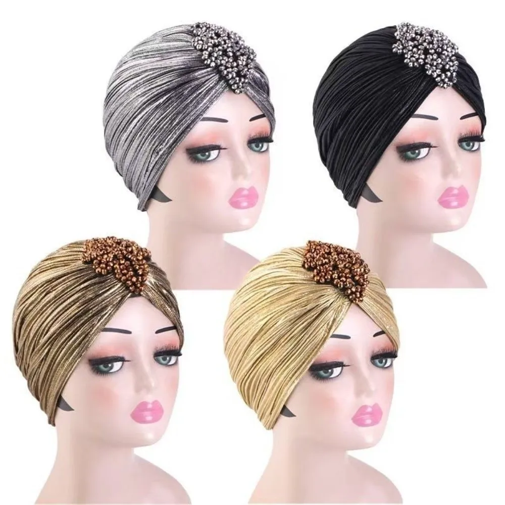 Indian Beaded Top Knot Hat Soft Gilded Ethnic Headscarf Head Wrap Cap Solid Color Arab National Hat National Dress
Indian Beaded Top Knot Hat Soft Gilded Ethnic Headscarf Head Wrap Cap Solid Color Arab National Hat National Dress