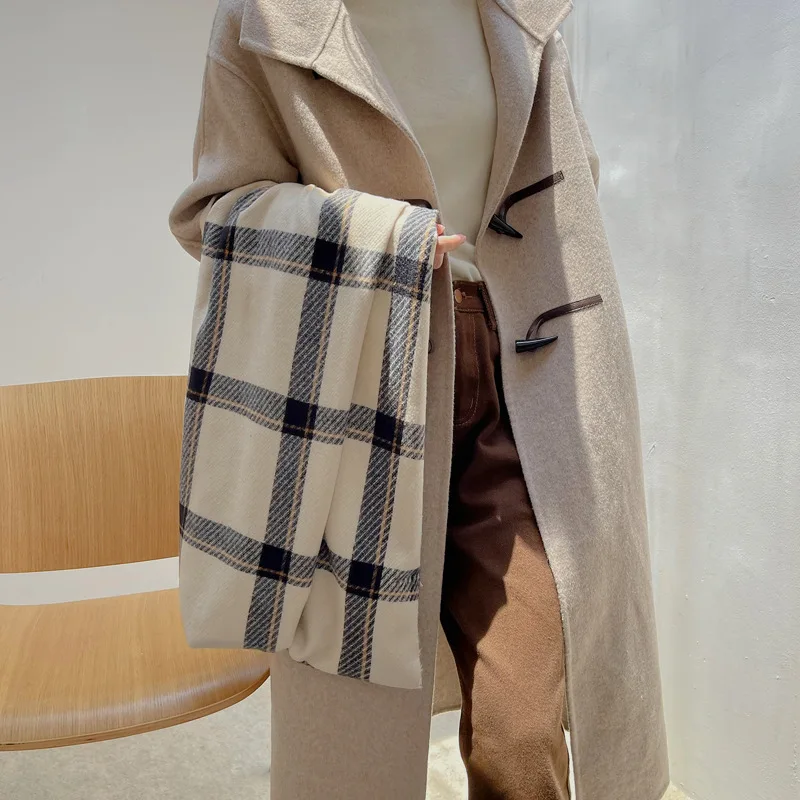 New Scarf Women's Autumn and Winter Fashion Versatile Plaid Thickened Student Couple Scarf Men's Imitation Cashmere Warmth N35
New Scarf Women's Autumn and Winter Fashion Versatile Plaid Thickened Student Couple Scarf Men's Imitation Cashmere Warmth N35