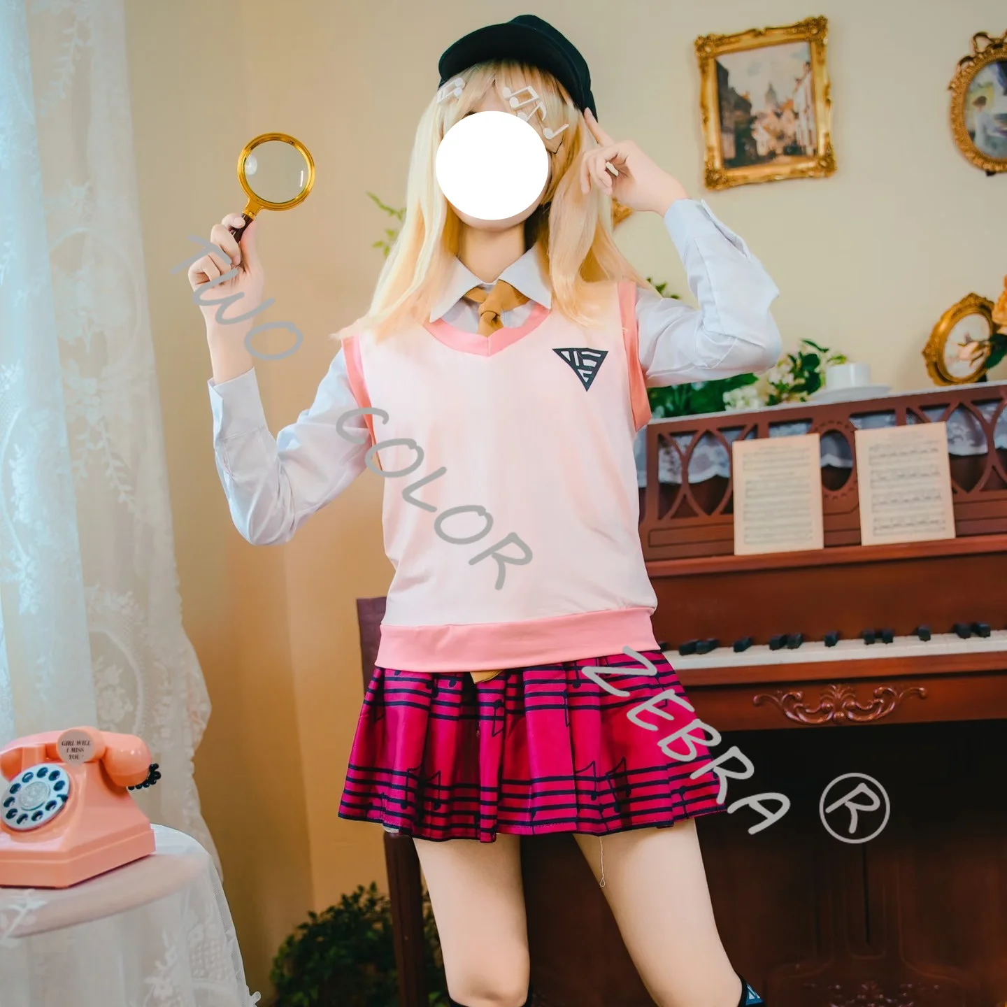 Kaede Akamatsu Pink V-Neck Vest White Shirt Skirt Cosplay Costumes and Wig JK Unifrom for Anime Conventions & Gaming Events
Kaede Akamatsu Pink V-Neck Vest White Shirt Skirt Cosplay Costumes and Wig JK Unifrom for Anime Conventions & Gaming Events