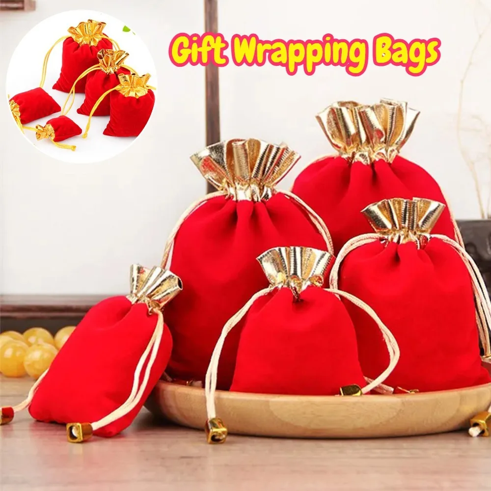 1/10/20 Pcs Lot Red Velvet Gift Bags for Christmas Party Favors Multi Size Small Wedding Drawstring Pouches Christmas Gift Bags
1/10/20 Pcs Lot Red Velvet Gift Bags for Christmas Party Favors Multi Size Small Wedding Drawstring Pouches Christmas Gift Bags