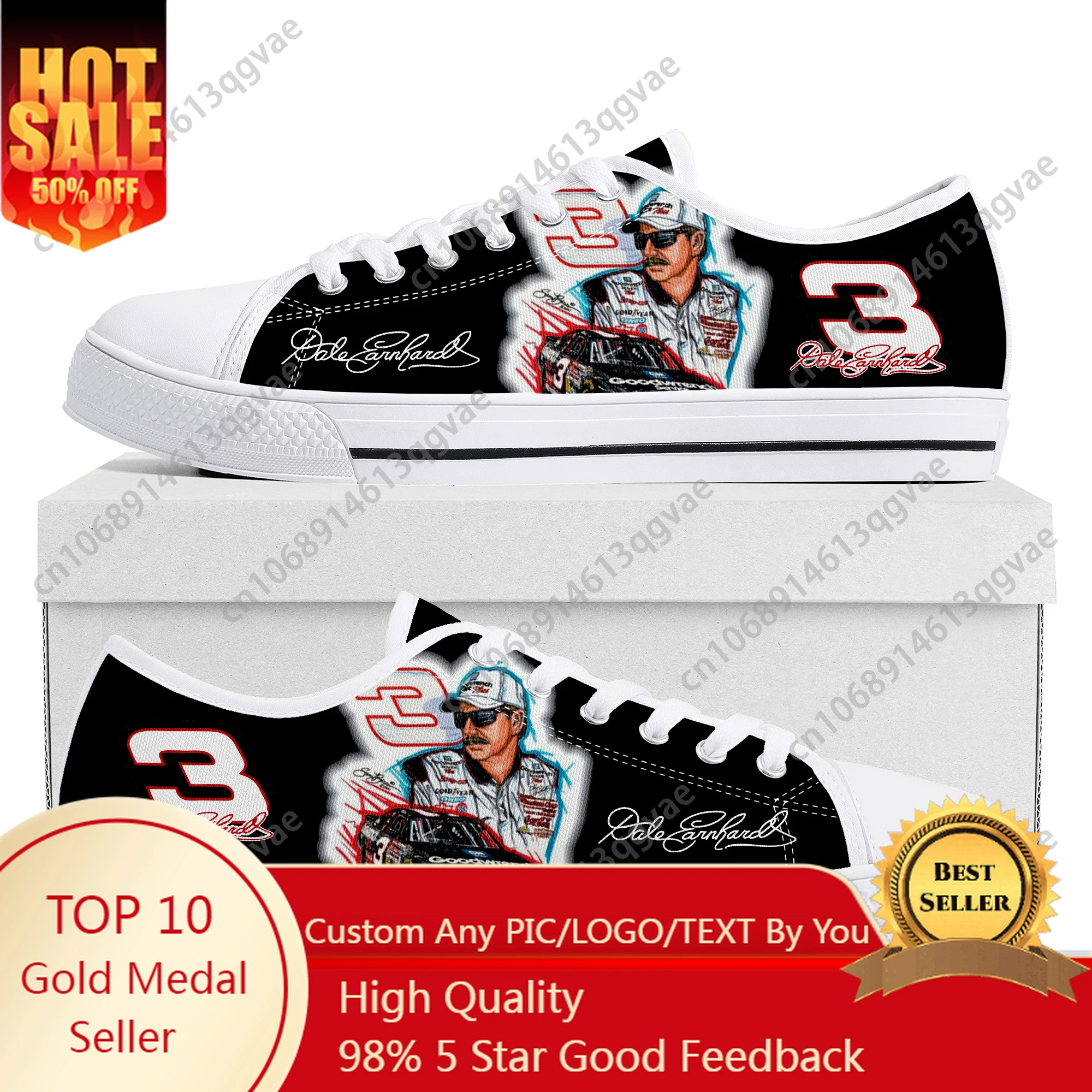 Dale Number 3 Earnhardt Furry Low Top Sneakers Womens Mens Teenager High Quality Shoes Tailor-Made Canvas Sneaker Shoe
Dale Number 3 Earnhardt Furry Low Top Sneakers Womens Mens Teenager High Quality Shoes Tailor-Made Canvas Sneaker Shoe