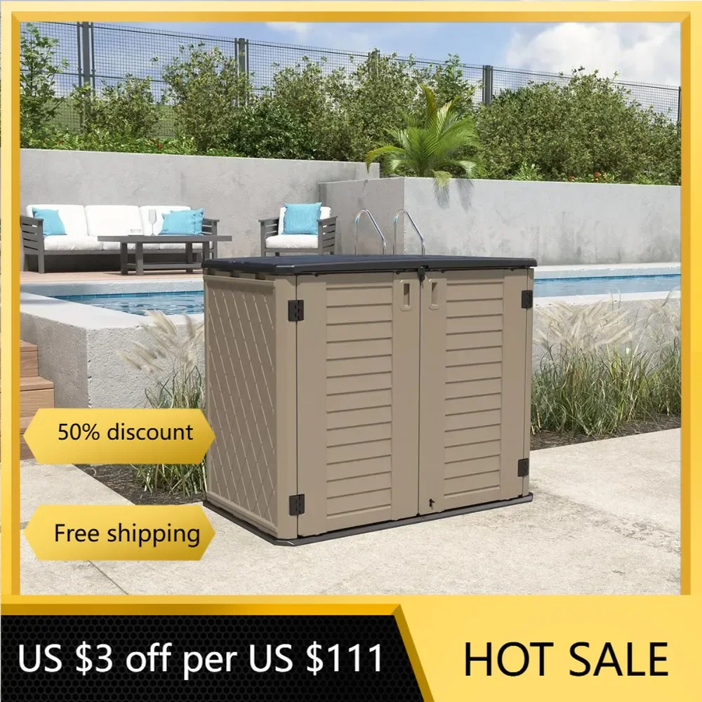 Outside Storage Shed Imported HDPE Resin Warehouse 77 Pounds Dark Brown-02B Outdoor Sheds Portable Garden Buildings Supplies
Outside Storage Shed Imported HDPE Resin Warehouse 77 Pounds Dark Brown-02B Outdoor Sheds Portable Garden Buildings Supplies