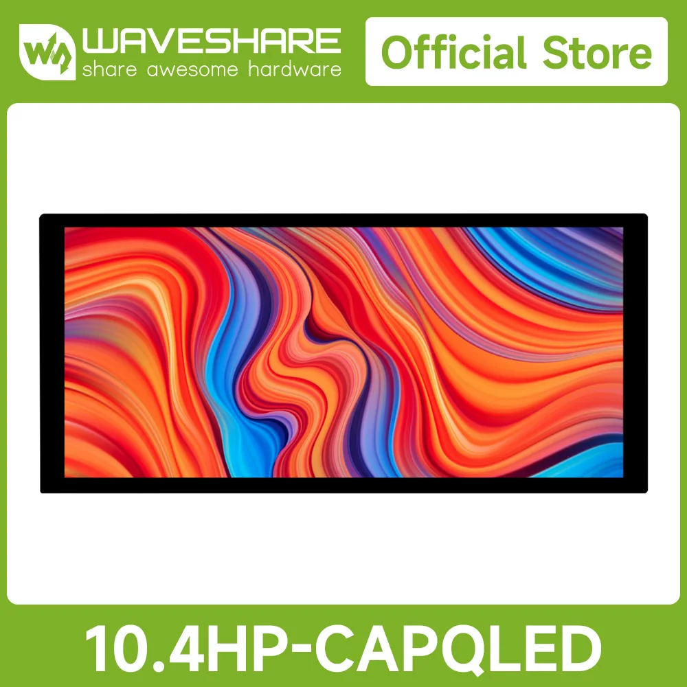 Waveshare 10.4inch QLED Quantum Dot Display, Capacitive Touch, High Brightness, 1600×720, Optical Bonding Toughened Glass Panel
Waveshare 10.4inch QLED Quantum Dot Display, Capacitive Touch, High Brightness, 1600×720, Optical Bonding Toughened Glass Panel