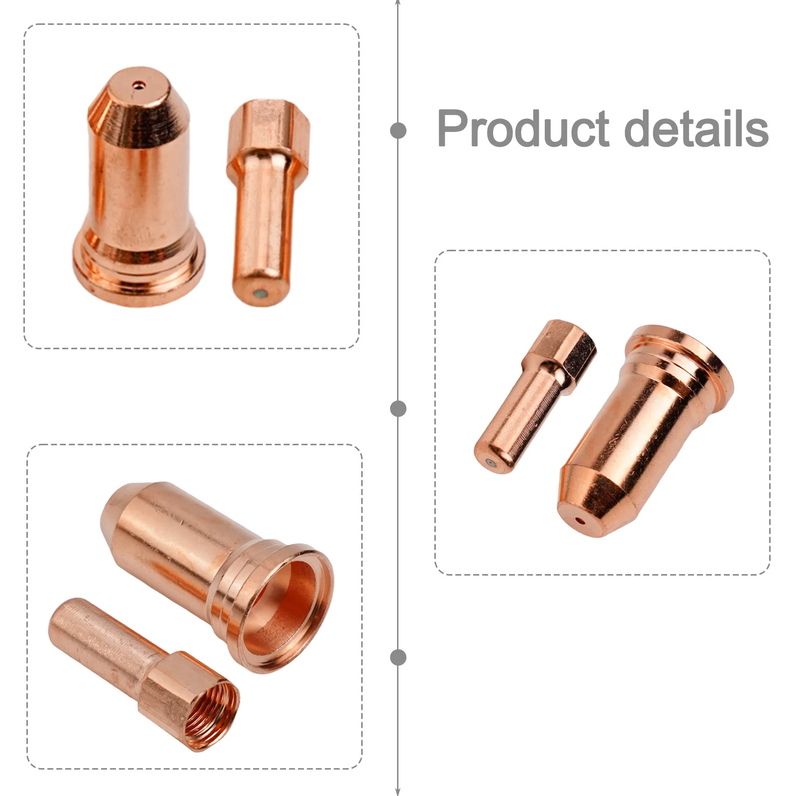 Plasma Torch Electrodes PT100 IPT 100 Plasma For Cutter Torch Electrodes and Tips Set 52556 51246 Nozzle 12mm (20 PCS)
Plasma Torch Electrodes PT100 IPT 100 Plasma For Cutter Torch Electrodes and Tips Set 52556 51246 Nozzle 12mm (20 PCS)
