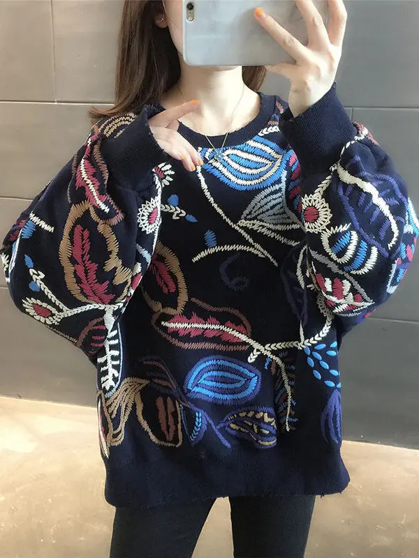 Thickened Fleece Autumn Winter Design Sense Small Print Sweatshirt Women Elegant Youthful Loose Large Size Delicate Top Trendy
Thickened Fleece Autumn Winter Design Sense Small Print Sweatshirt Women Elegant Youthful Loose Large Size Delicate Top Trendy
