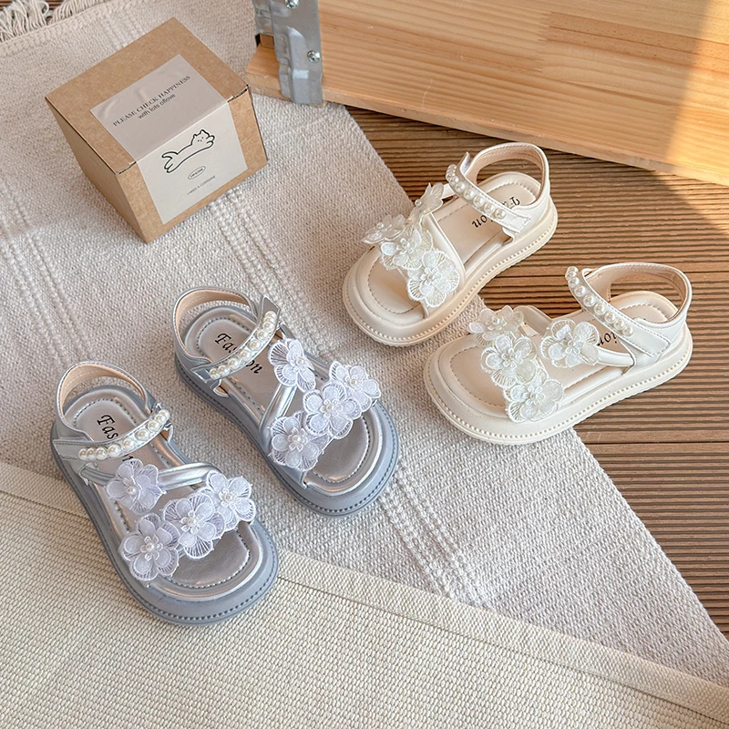 Girls Summer Sandals Sweet 3D Flower Pearls Decor Open Toe Anti Slip Soft Sole Kids Princess Beach Walking Shoes Size 26-36
Girls Summer Sandals Sweet 3D Flower Pearls Decor Open Toe Anti Slip Soft Sole Kids Princess Beach Walking Shoes Size 26-36