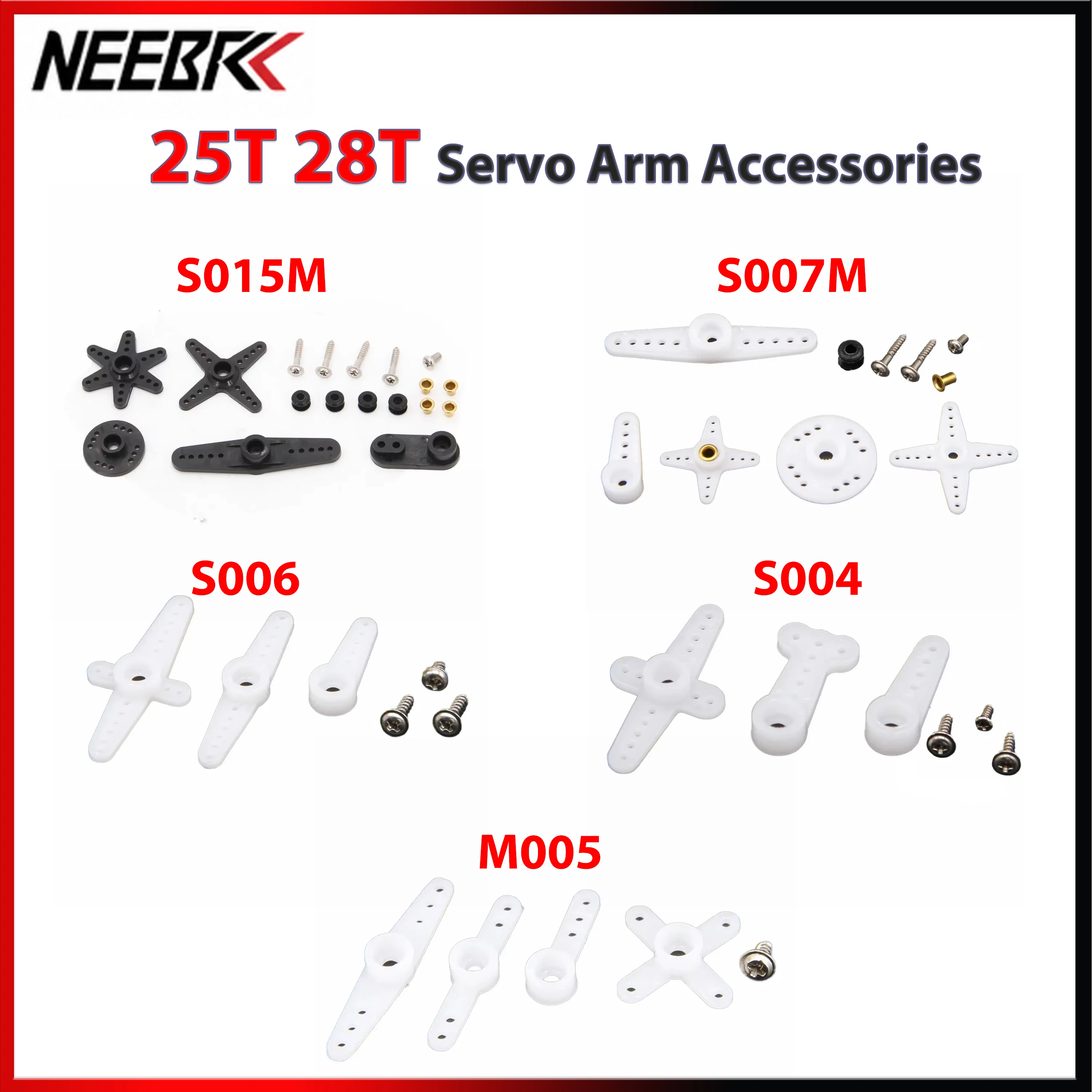 DSpower 25T 28T Servo Arm Accessories Double Head Round Type Steering Gear Set for RC Car Drone RC Servos Emax JX NEEBRC Parts
DSpower 25T 28T Servo Arm Accessories Double Head Round Type Steering Gear Set for RC Car Drone RC Servos Emax JX NEEBRC Parts