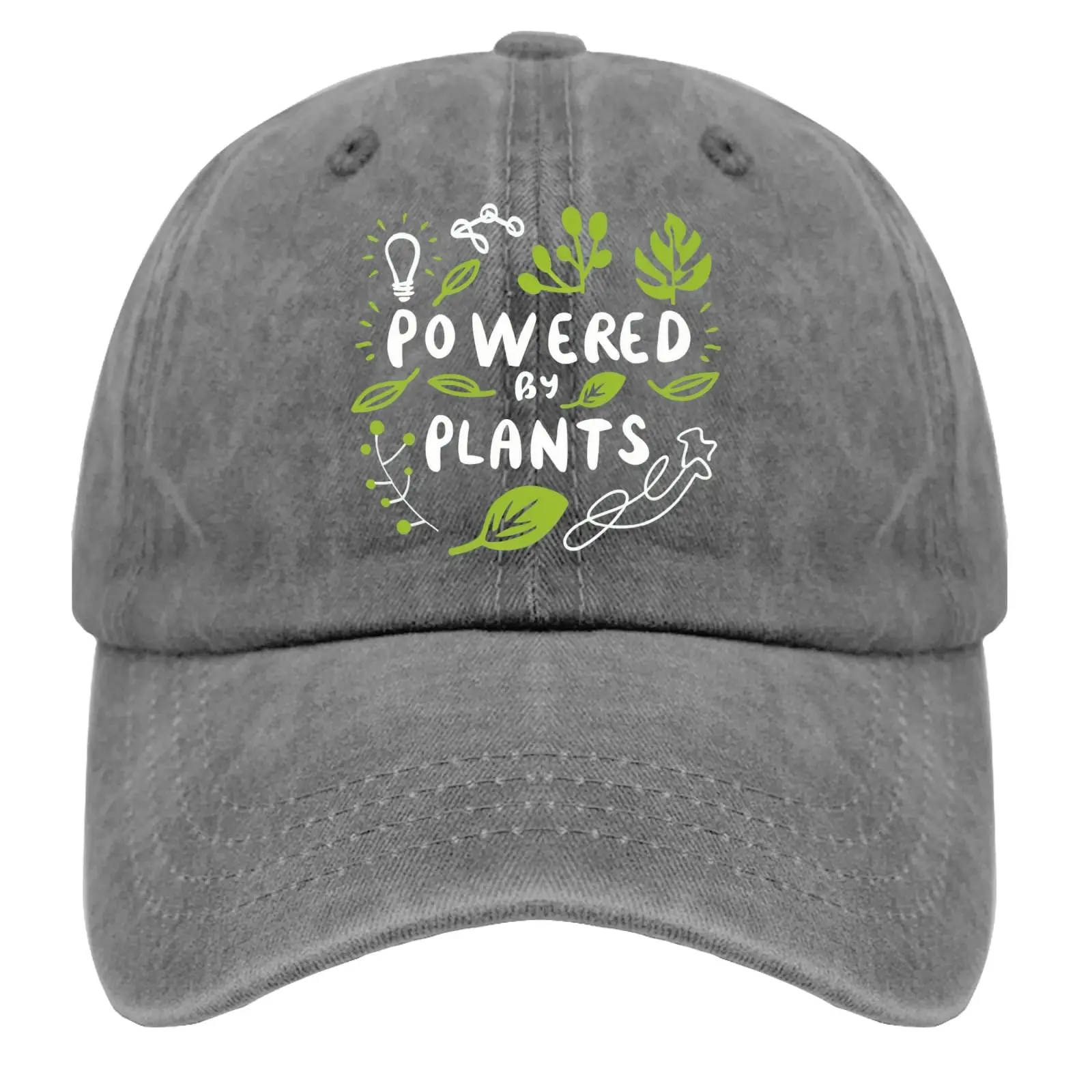 Powered by Plants Baseball Cap for Men Women Denim Hat Washed Cotton Fashion Cap Unisex Adjustable Sports Outdoor
Powered by Plants Baseball Cap for Men Women Denim Hat Washed Cotton Fashion Cap Unisex Adjustable Sports Outdoor