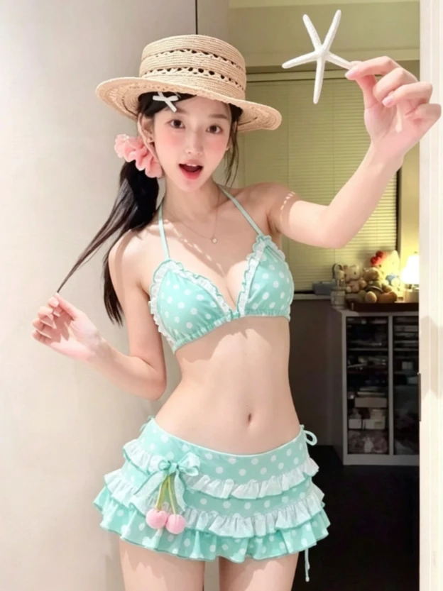 2026 Trendy Fairy Sweet High Waist Slim Fit Split Bikini Set Women Print Swimwear Beach Vacation Summer Party Fashion Chic New
2026 Trendy Fairy Sweet High Waist Slim Fit Split Bikini Set Women Print Swimwear Beach Vacation Summer Party Fashion Chic New