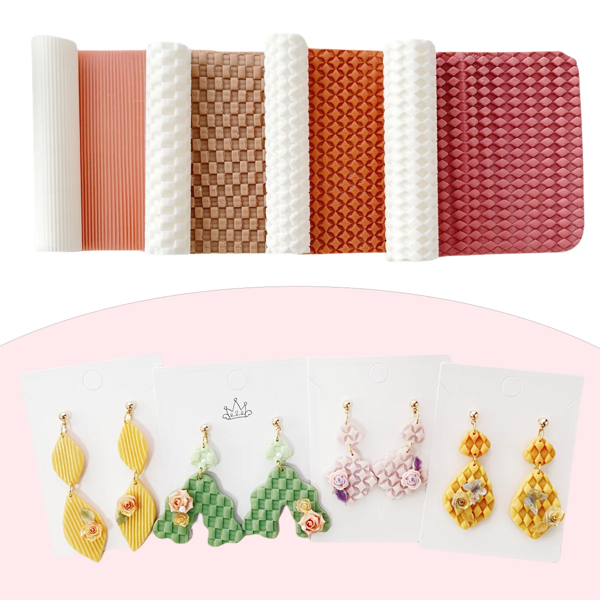 Soft Pottery Earring Polymer Clay Cutter Roller Texture Polymer Clay Seamless Polymer Clay Texture Roller claycutters
Soft Pottery Earring Polymer Clay Cutter Roller Texture Polymer Clay Seamless Polymer Clay Texture Roller claycutters
